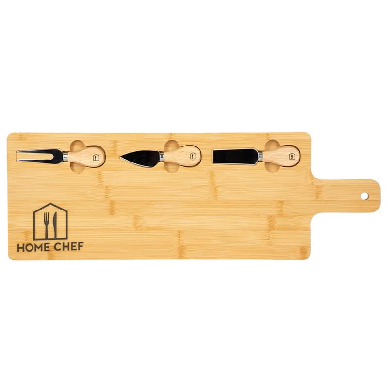 Long Charcuterie Board w/ Utensils