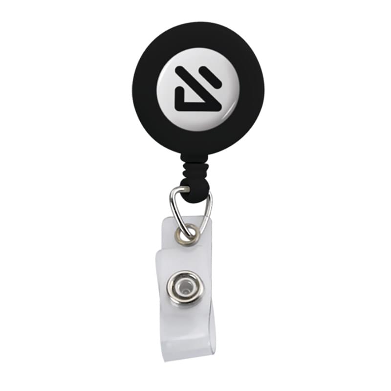 Imported Plastic Retractable Badge Reel with Belt Clip