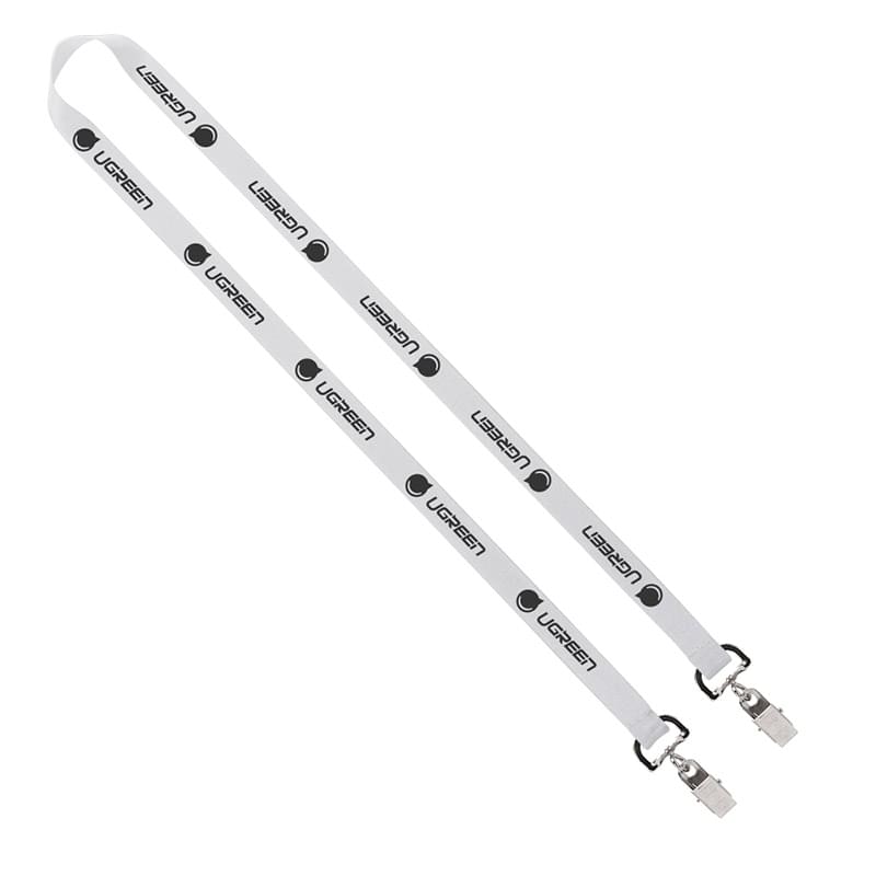 Import Rush 5/8" Polyester 2-Ended Lanyard with Dual Sewn Silver Metal Split-Ring