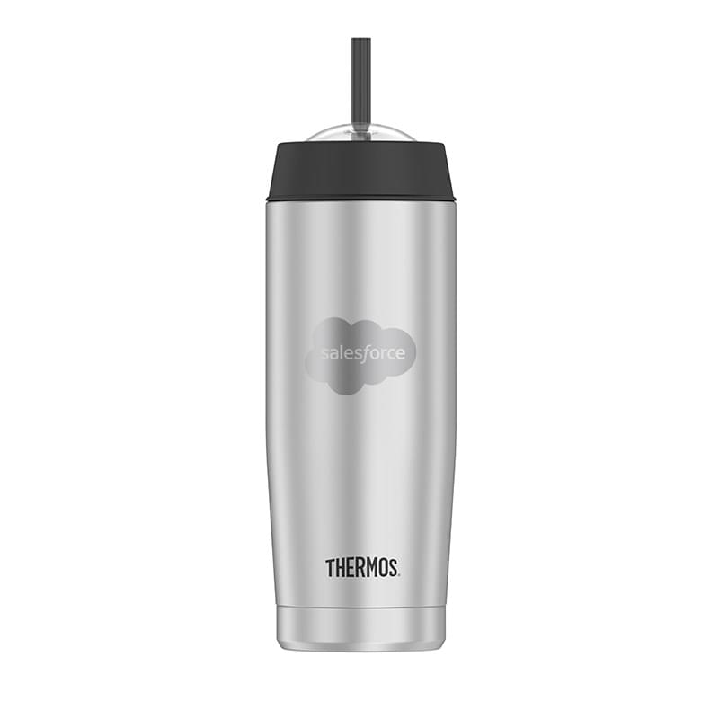 18 oz. Thermos&reg; Double Wall Stainless Steel Tumbler with Straw
