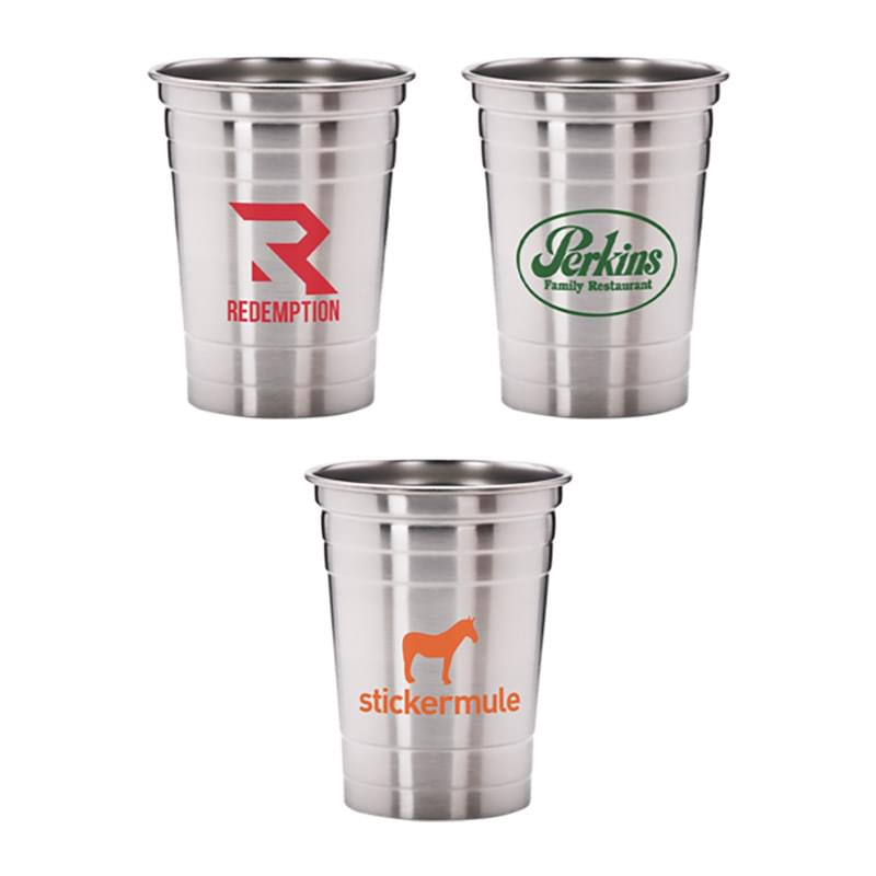Suds 16 oz Stainless Steel Beer Cups