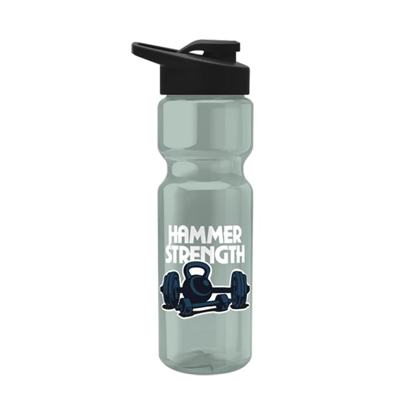 Tandem 28oz Recycled Transparent Bike Bottle w/Drink-thru Lid