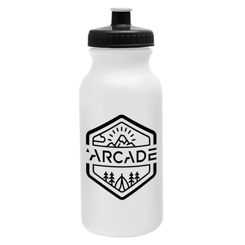 Circuit 20oz Bike Bottle - White w/Push-Pull Lid