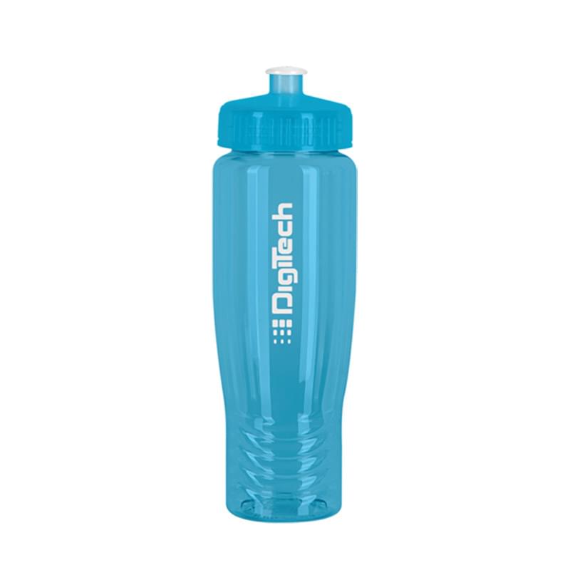 SAHARA 28 oz. Eco-Polyclear&trade; Sports Bottle with Push/Pull Lid