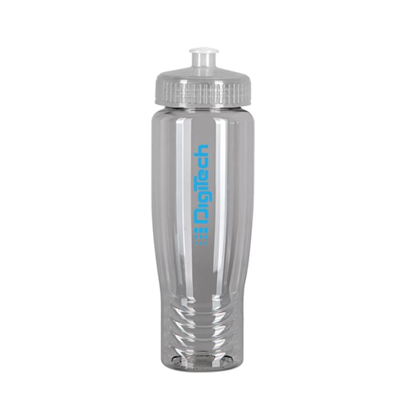 SAHARA 28 oz. Eco-Polyclear&trade; Sports Bottle with Push/Pull Lid