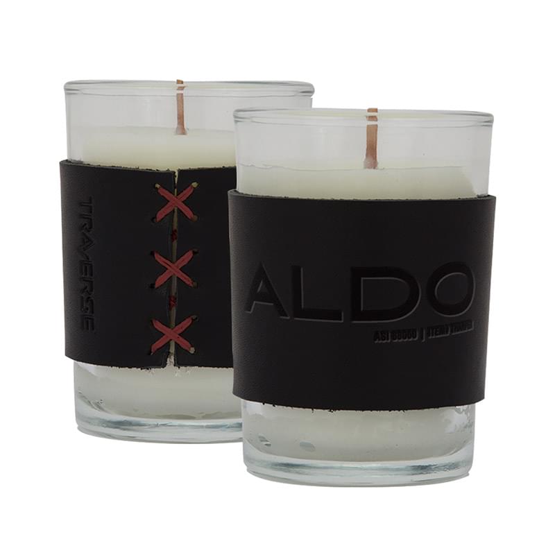 Harper Leather Wrapped Candle