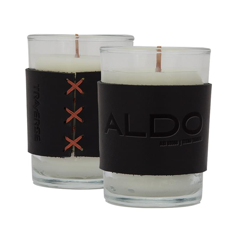 Harper Leather Wrapped Candle