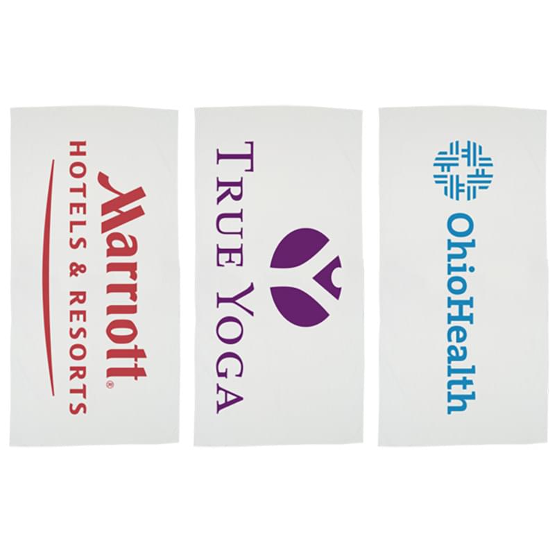 Basic Weight White Beach Towel