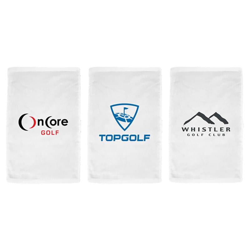 Turkish Signature Midweight White Golf Towel