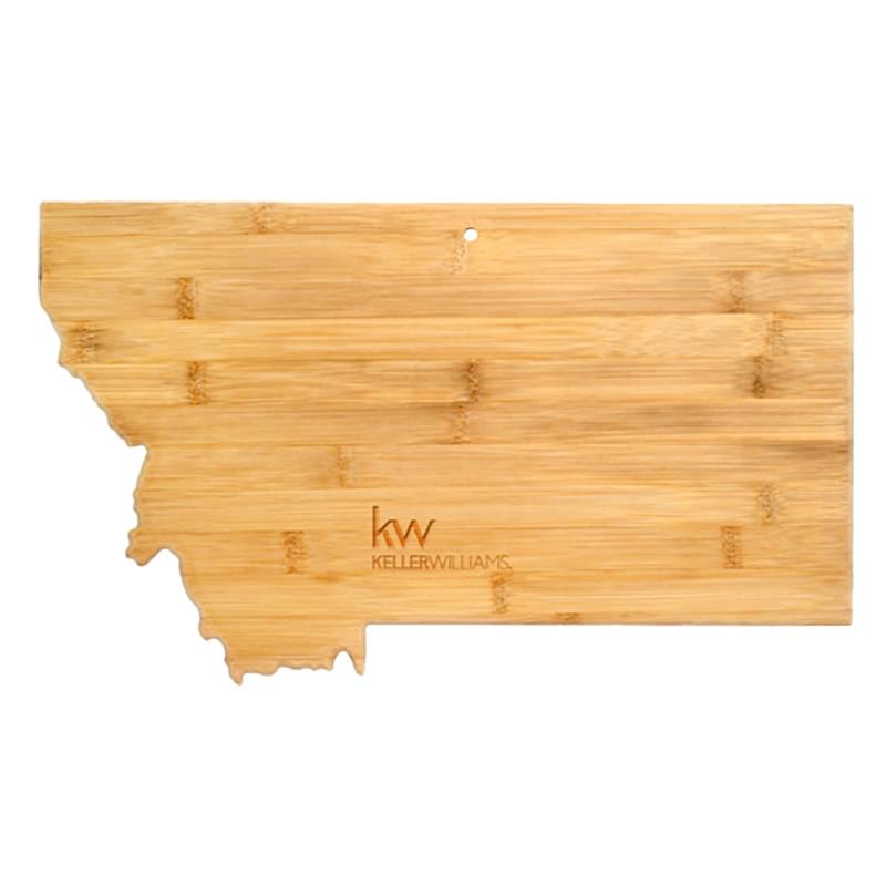 U.S. State Shaped Bamboo Cutting and Serving Boards