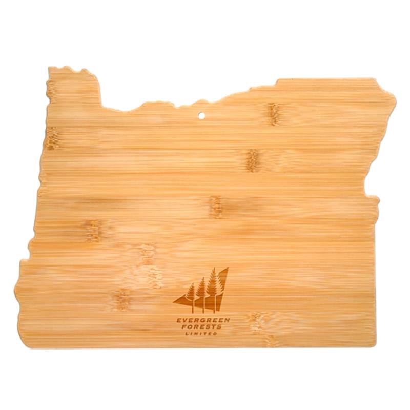 U.S. State Shaped Bamboo Cutting and Serving Boards