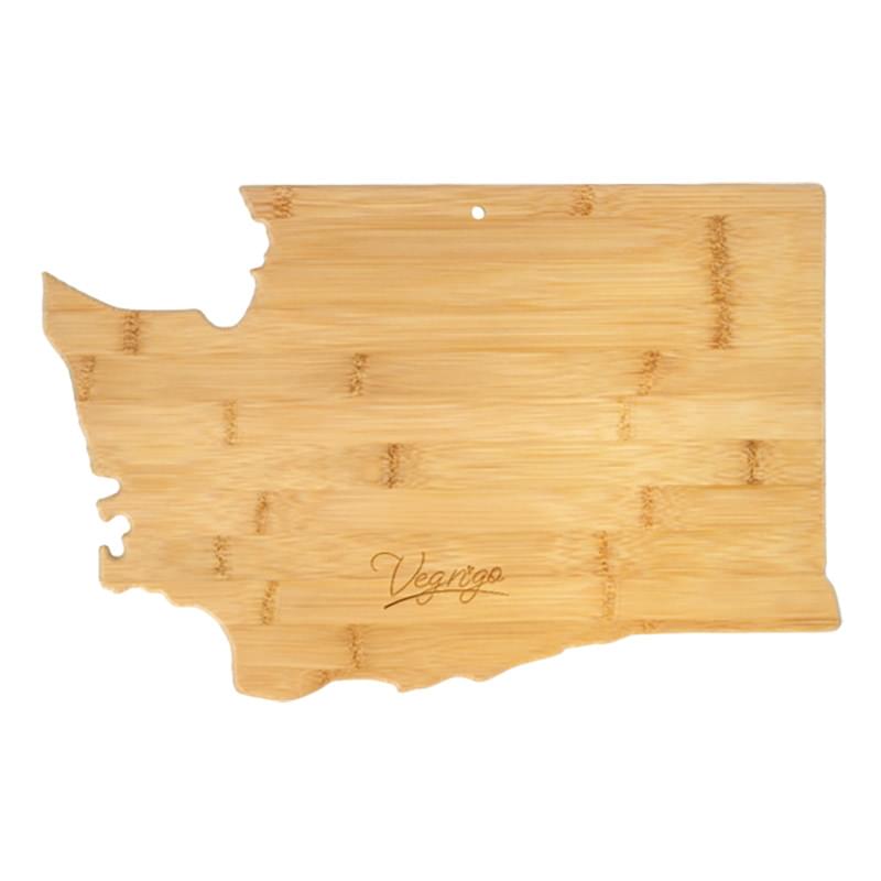 U.S. State Shaped Bamboo Cutting and Serving Boards