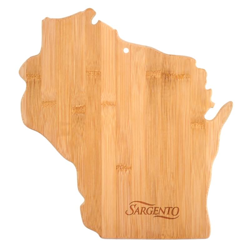 U.S. State Shaped Bamboo Cutting and Serving Boards