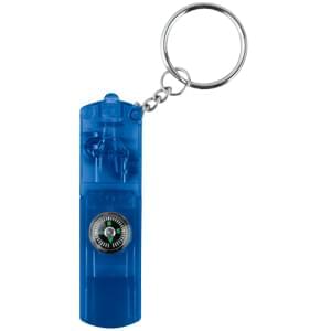 Whistle Keychain Light With Compass