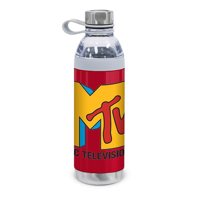 Dual Opening Stainless Steel Water Bottle - 20 Oz.