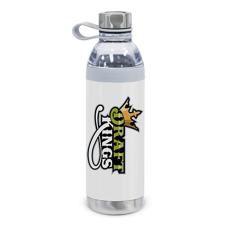 Dual Opening Stainless Steel Water Bottle - 20 Oz.