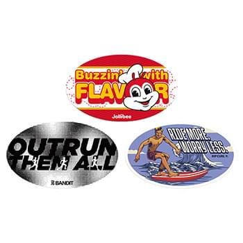 Tag Buddy 5" x 3" Oval All-Purpose Sticker