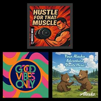 Tag Buddy 4" x 4" Square All-Purpose Sticker