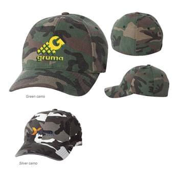 Flexfit 6977CA Garment Washed Camo Cap