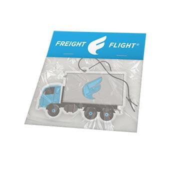 3" x 3" Import Custom Shaped Air Freshener with Header Card
