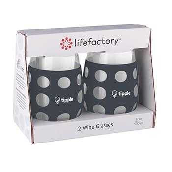 17 oz. lifefactory&reg; Wine Glass with Silicone Sleeve 2 Pack