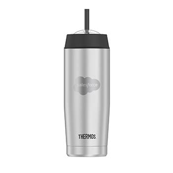 18 oz. Thermos&reg; Double Wall Stainless Steel Tumbler with Straw