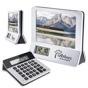 3-in-1 Calculator/Picture Frame/Digital Clock